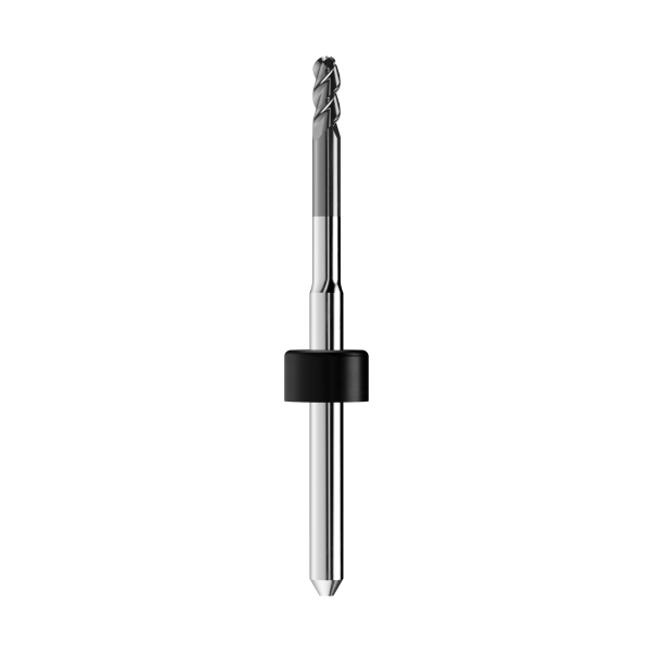 T13/T40/T50 - solid carbide ballnose end mill Ø2,5mm, optimized for machining zirconium oxide