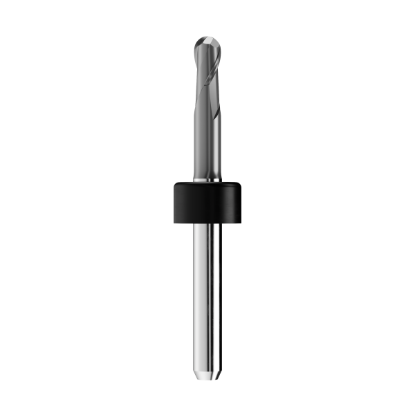 T1/T6 - solid carbide ballnose end mill Ø3mm, optimized for machining CoCr, titanium