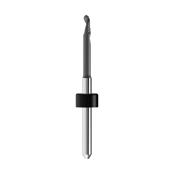 T11 - solid carbide ballnose end mill Ø2,5mm, optimized for machining PMMA, PEEK, wax