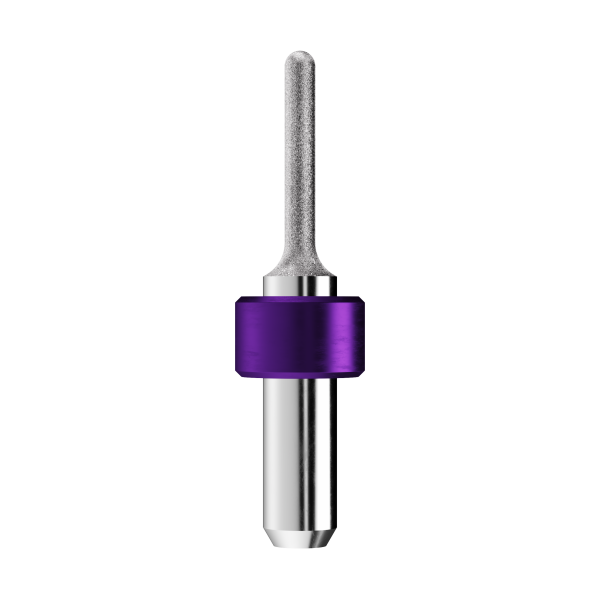 T21 - solid carbide diamond grinding point Ø2,5mm, optimized for machining glass-/hybrid ceramic