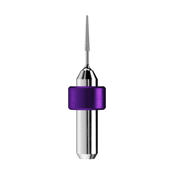 T23 - VHM-VHM-Diamantschleifstift Ø0,6mm, optimiert für die Glas-/Hybridkeramik-Bearbeitung