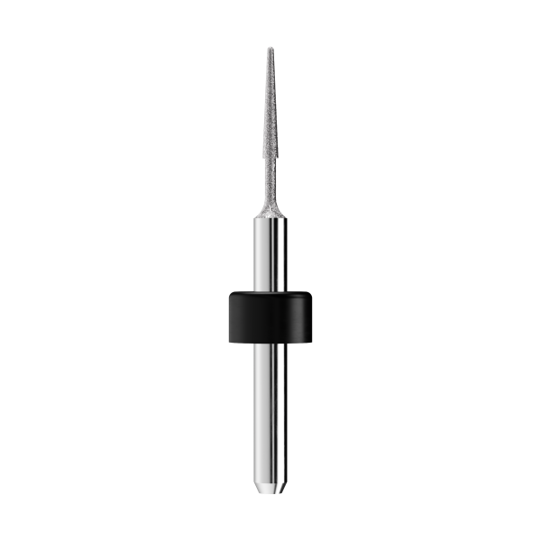 T23 - solid carbide diamond grinding point Ø0,6mm, optimized for machining glass-/hybrid ceramic