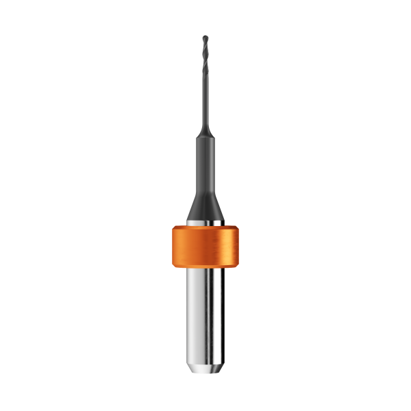 T12/T14 - solid carbide ballnose end mill Ø1mm, optimized for machining zirconium oxide, PMMA, wax