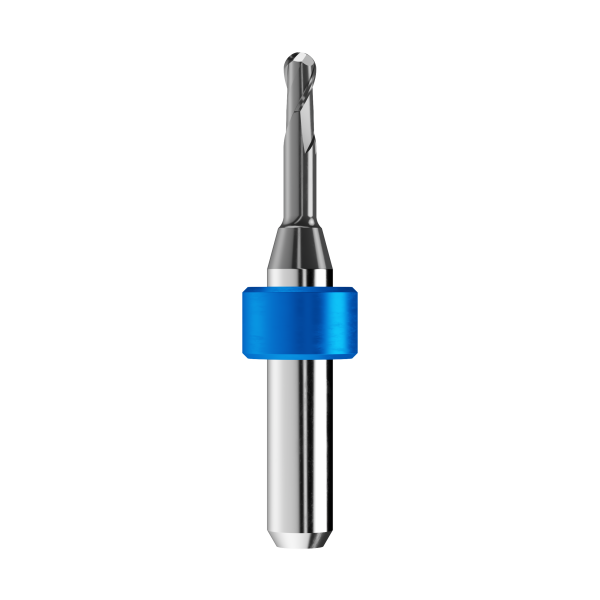 T1/T6 - solid carbide ballnose end mill Ø3mm, optimized for machining CoCr, titanium